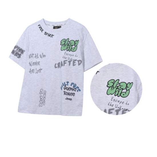 26신상 남여공용키즈  그래피티 반팔티 KR2TSU269US