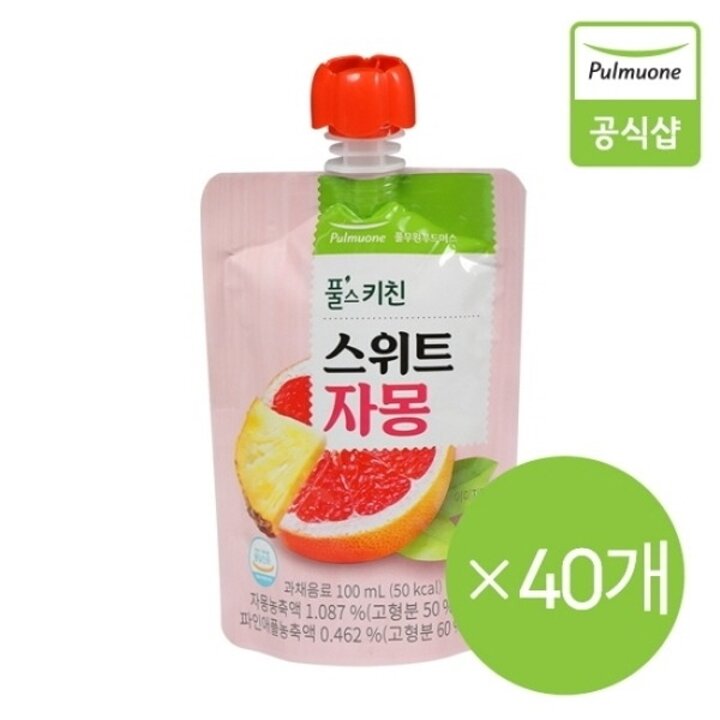 [풀무원] 스위트 자몽주스 (100mlX40EA)12684064587763