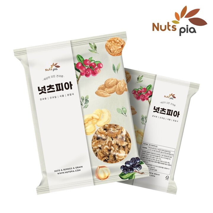 [넛츠피아] 25년 햇 호두 반반태 LHP 1/4태 1kg x 2봉