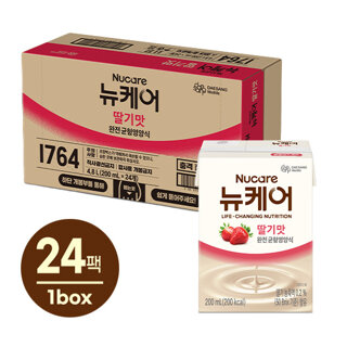 [대상웰라이프]뉴케어 딸기맛 (200mlx24팩), 1박스