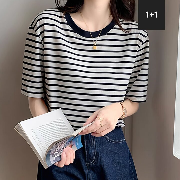 [1+1] KARRA 빌리스트라이프티셔츠_A4M0292_SET