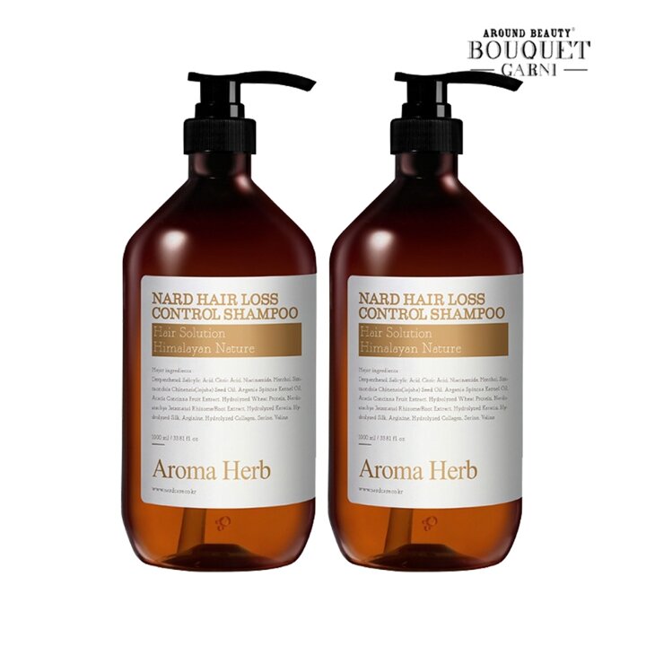 히말라야 허브 나드 탈모증상완화 샴푸 아로마허브향 1000ml x2개