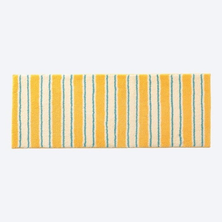 2P 와이드 자카드 러그 발매트 허니샌드 120x45cm