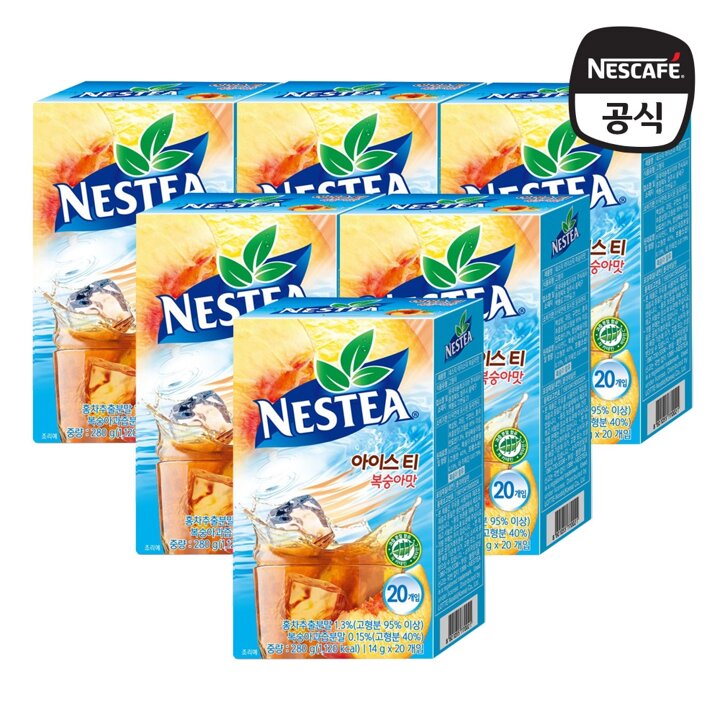 [네슬레] 네스티 아이스티 복숭아맛 14g 120입