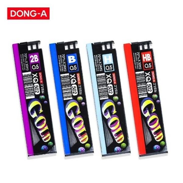 (동아) XQ 502 세라믹 골드 샤프심 0.5mm 12개x1갑 (옵션)