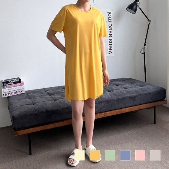 옆트임 골지 반팔 쿨원피스 SD-230501-19911399667501