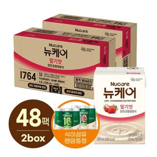 [대상웰라이프] 뉴케어 딸기맛 (200mlx24팩), 2박스