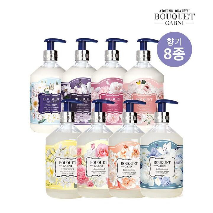 부케가르니 딥 퍼퓸 샴푸/트리트먼트 500ml x4개