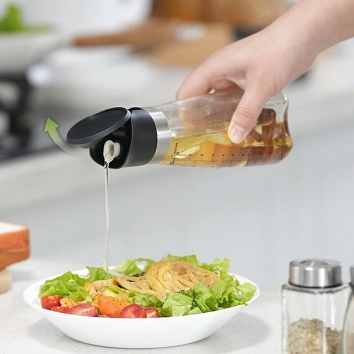 시노글라스 피사오일병 320ml 2P 화이트 양념병 기름병 소스통 양념통 유리오일병 오일용기