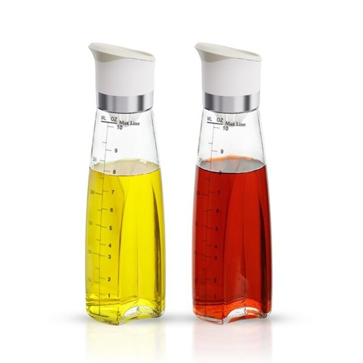 시노글라스 피사오일병 320ml 2P 화이트 양념병 기름병 소스통 양념통 유리오일병 오일용기