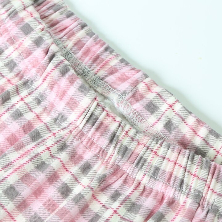 여성 기모 체크 파자마 상하세트 따뜻한 겨울 홈웨어 빅사이즈 이지웨어 잠옷