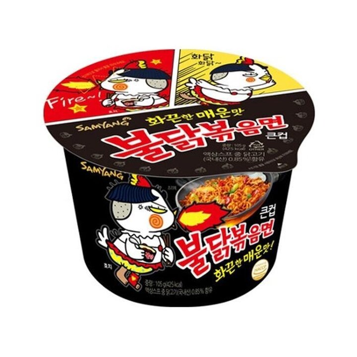 큰컵라면삼양불닭볶음면오리지널105g8개