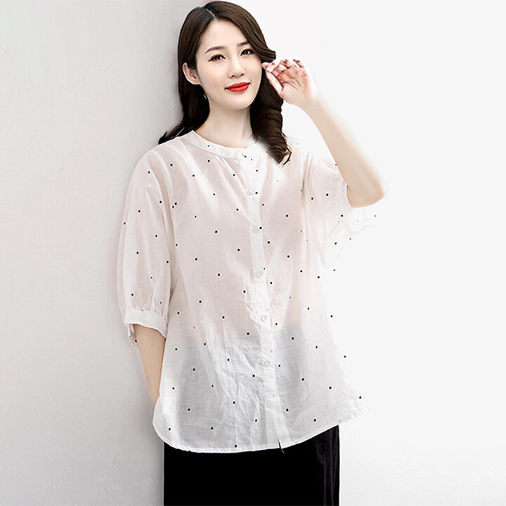 [헬리꽁땡]린넨도트루즈핏셔츠3종