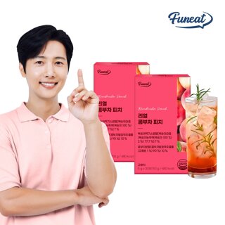 퍼니트 발효탄산 유산균 리얼 콤부차 피치맛 2박스 (2개월분)