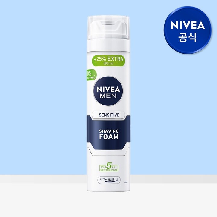 니베아 맨 센서티브 쉐이빙 폼 250ml 1개