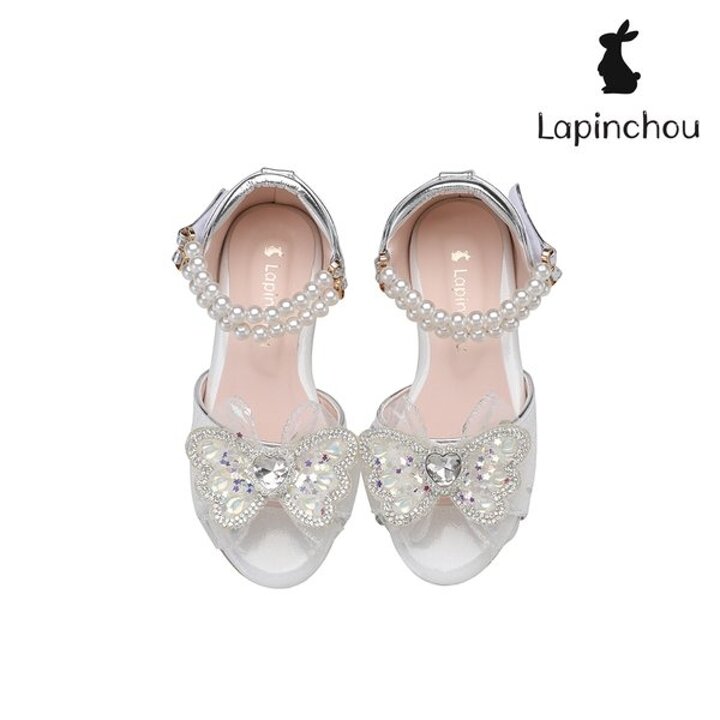 (신세계강남점)[LAPINCHOU] 라팡슈 엘레나 블랑 샌들 글리터 화이트 키즈샌들 여름샌들 유아샌들 아동샌들