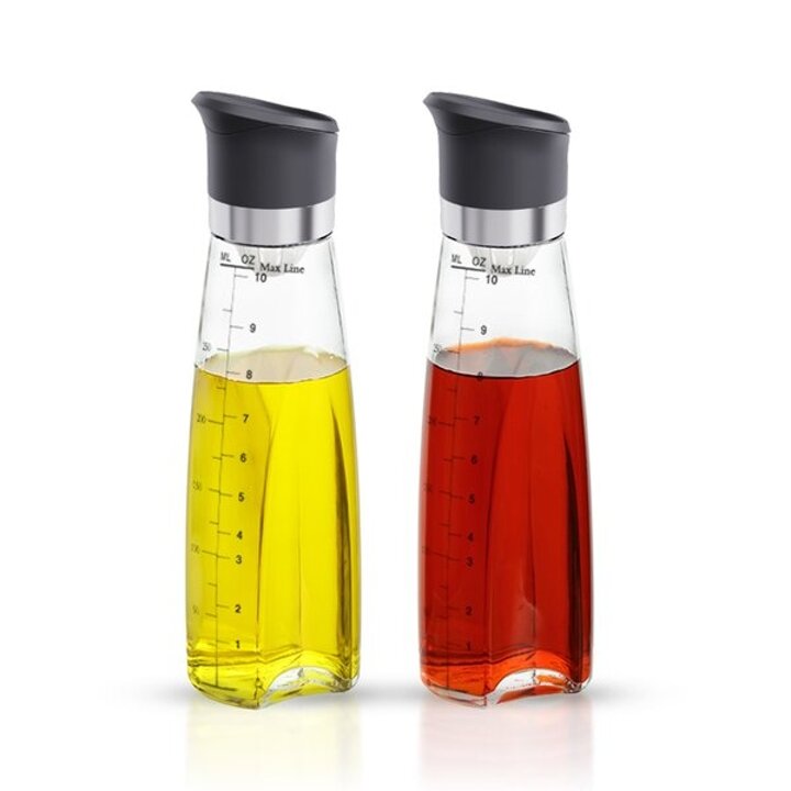 시노글라스 피사오일병 320ml 2P 블랙 양념병 기름병 소스통 양념통 유리오일병 오일용기