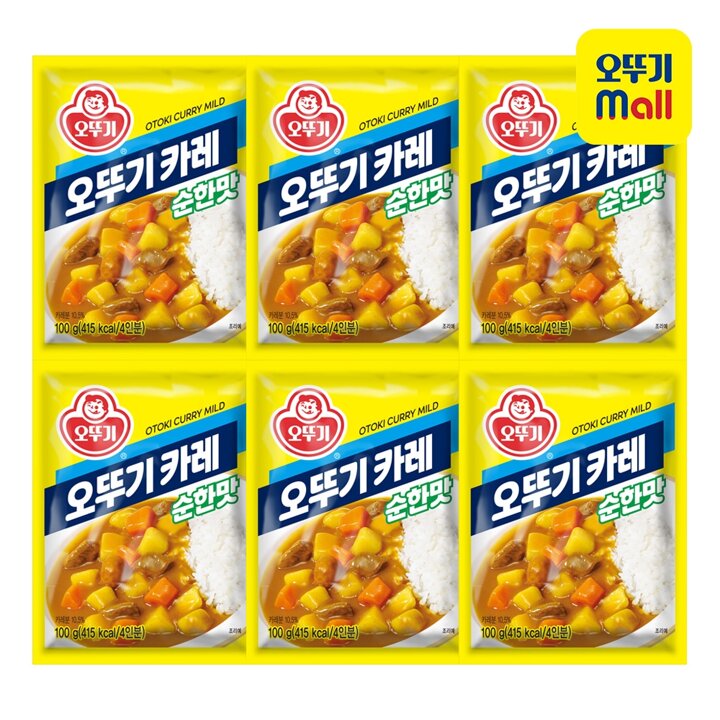 [오뚜기] 오뚜기카레 순한맛 100g 6개