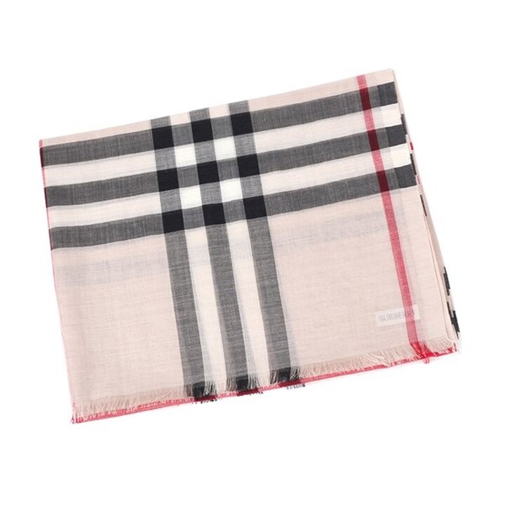 [버버리] 26SS 버버리 자이언트 체크 울 실크 스카프 8078782 (STONE CHECK)