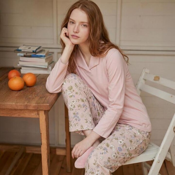아트박스/프리미에팜 로라애슐리 여성 플로라 9부 라운지웨어 세트PE