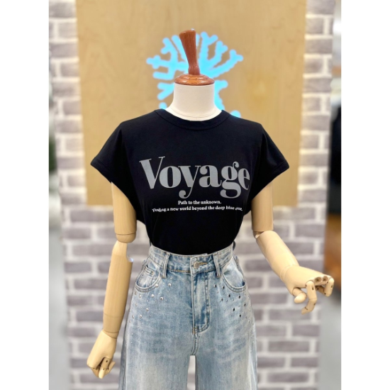 (신세계의정부점)캡소매 레터링 티셔츠 (LC41F8ST029A)