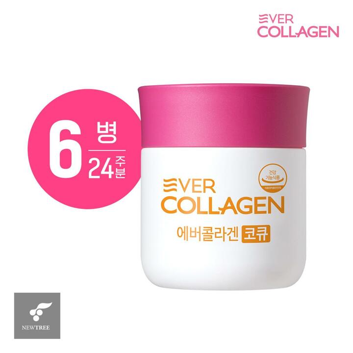 (M)[6병]에버콜라겐 코큐(저분자콜라겐펩타이드, 코엔자임Q10 함유) 총 24주분
