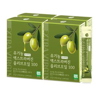 올바른 유기농 프리미엄 엑스트라버진 올리브오일 100 4박스(총 56포)