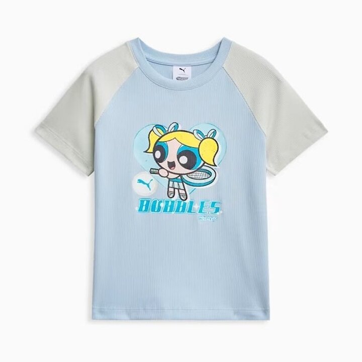(신세계센텀점)푸마 X 파워퍼프걸 래글런 반팔티 637469 - 02 68 75 PUMA X POWERPUFFGIRLS S TEE reglan W