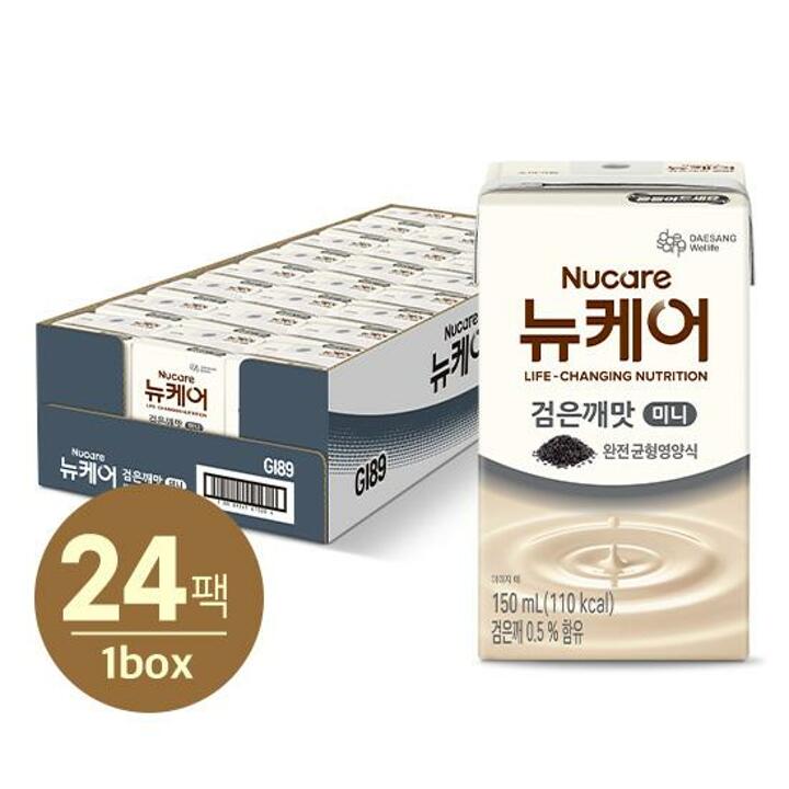 [S][대상웰라이프] 뉴케어 미니 고소한 검은깨 (150mlx24팩) 1박스