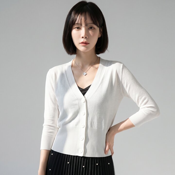 KARRA 딥브이넥썸머가디건_A4M1251