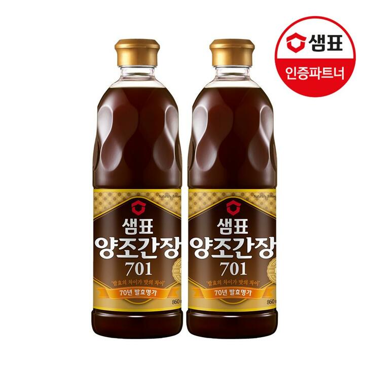 [G]샘표 양조간장701 860ml 2팩기획