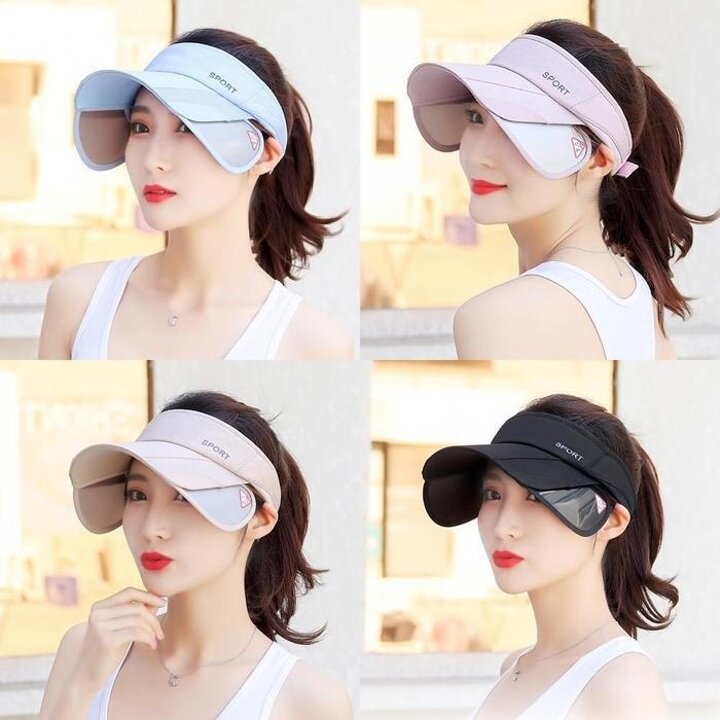 33458893-사이드챙조엣지절여성스포츠썬캡찍찍이골프모자