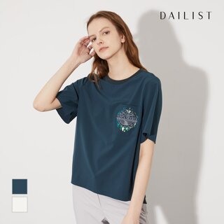 [데일리스트] 포켓자수 티블라우스_MDBAS3M3171