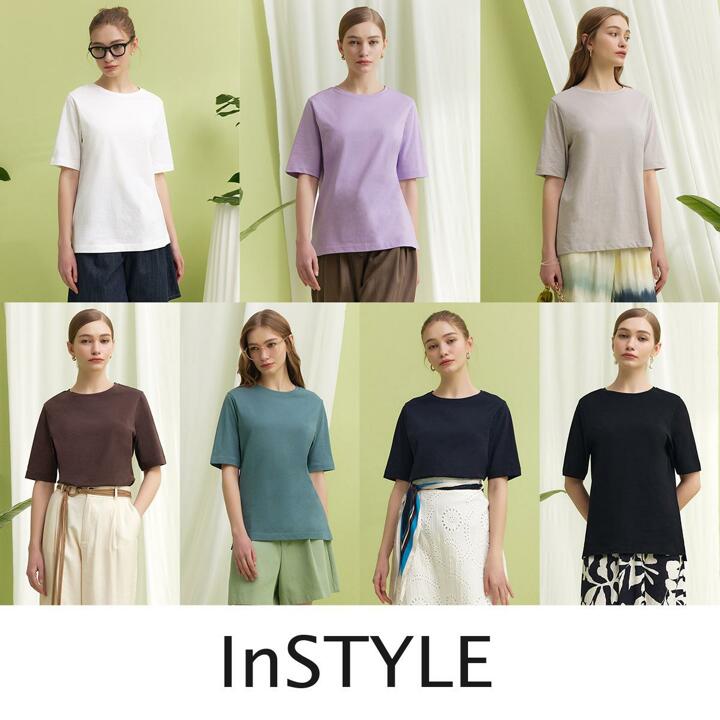 [런칭 59,900원] 인스타일 여성 오가닉100 면 반팔티 7종 25SS