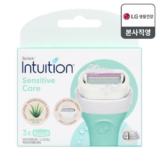 쉬크 인튜이션 제모기(내추럴) 제모날 3입