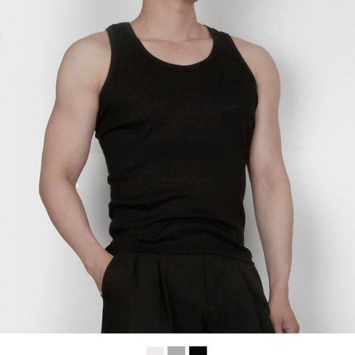 국내생산무시크지스판골덴남자나시3color