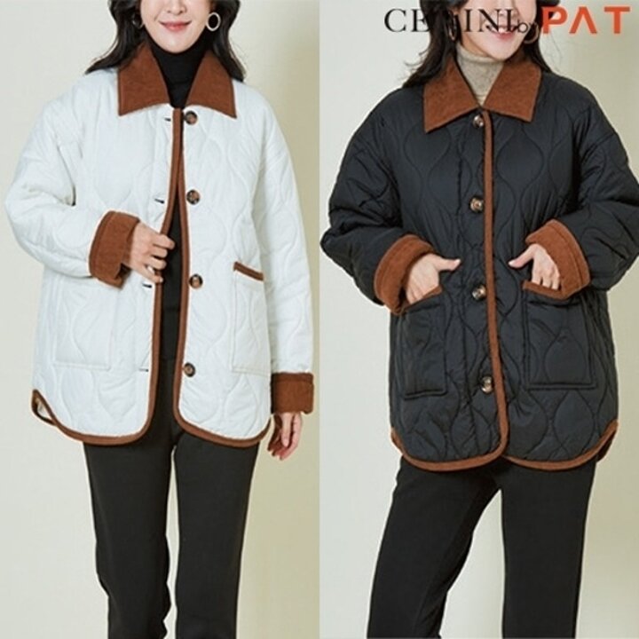 [CERINI by PAT] 여성 배색 누빔 패딩 점퍼 1종15996039587908