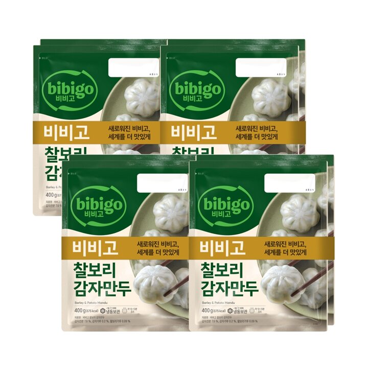 CJ 비비고 찰보리감자만두 400g x 8개