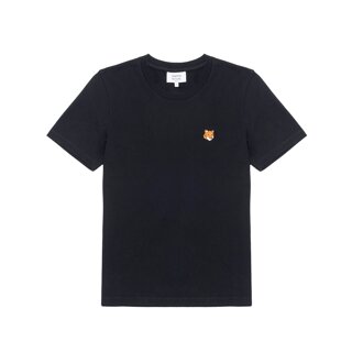 메종키츠네 여성 폭스 헤드 레귤러 티셔츠 블랙 PW00113KJ7026-P199