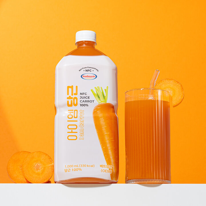 [100% NFC 착즙] 보넬드 아이엠 당근 주스 즙 1L 10개