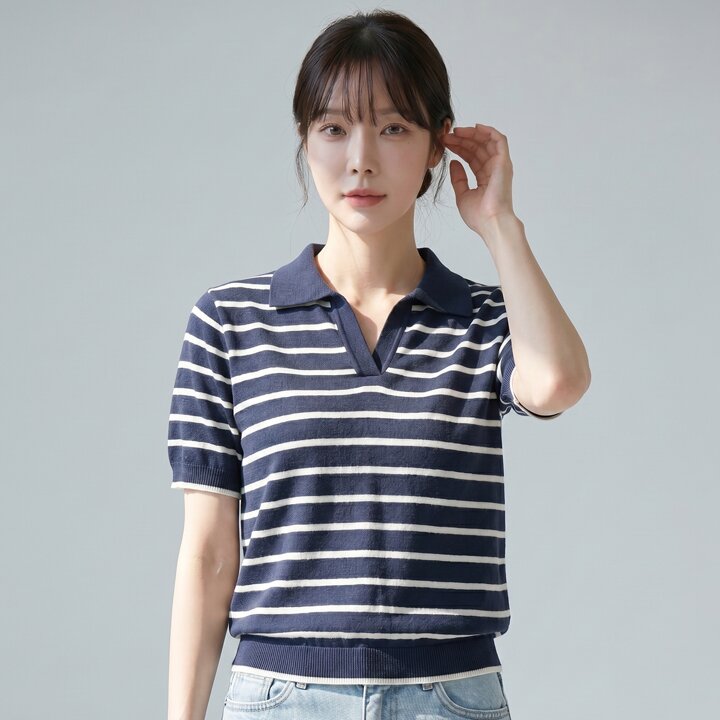 [1+1] KARRA 데일리단가라하프니트_A4M0038_SET