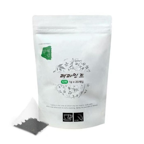 산해랑단일차페퍼민트여백티백1gx20허브차