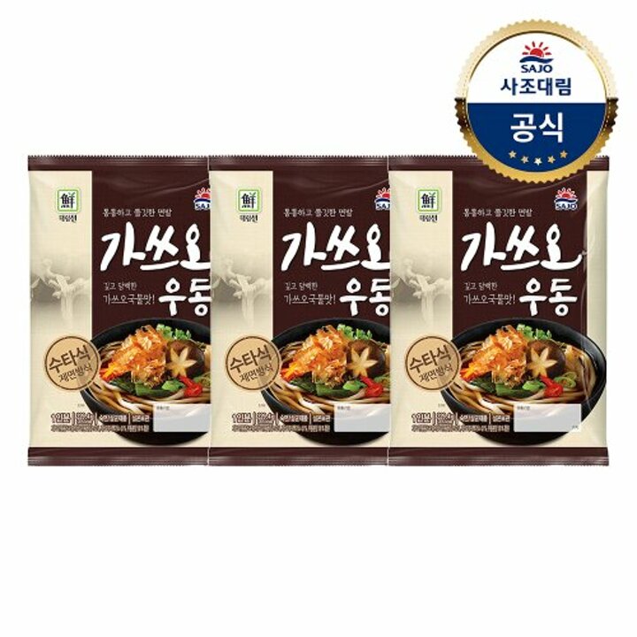 [사조대림] 대림선 가쓰오우동 229.4g x3개