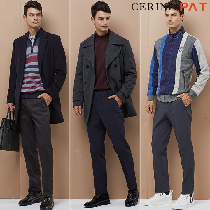 [CERINI by PAT] 남성 워셔블 기모 본딩 팬츠 3종 세트 23w