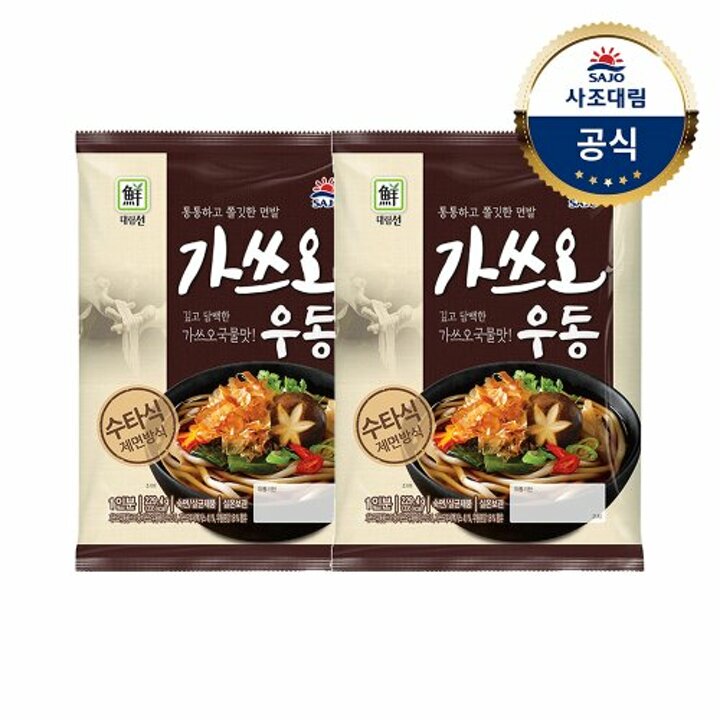 [사조대림] 대림선 가쓰오우동 229.4g x2개