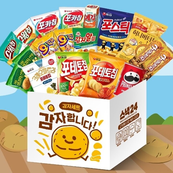스낵24 감자합니다 감자 과자 세트 18p22666656680564