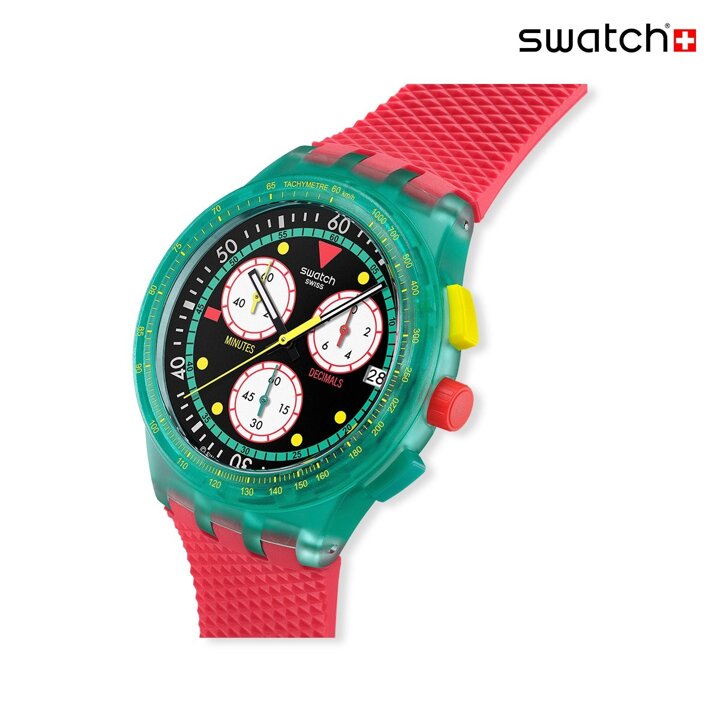 (신세계센텀점)[본사] SWATCH NEON EMERALD CHRONO SUSG409
