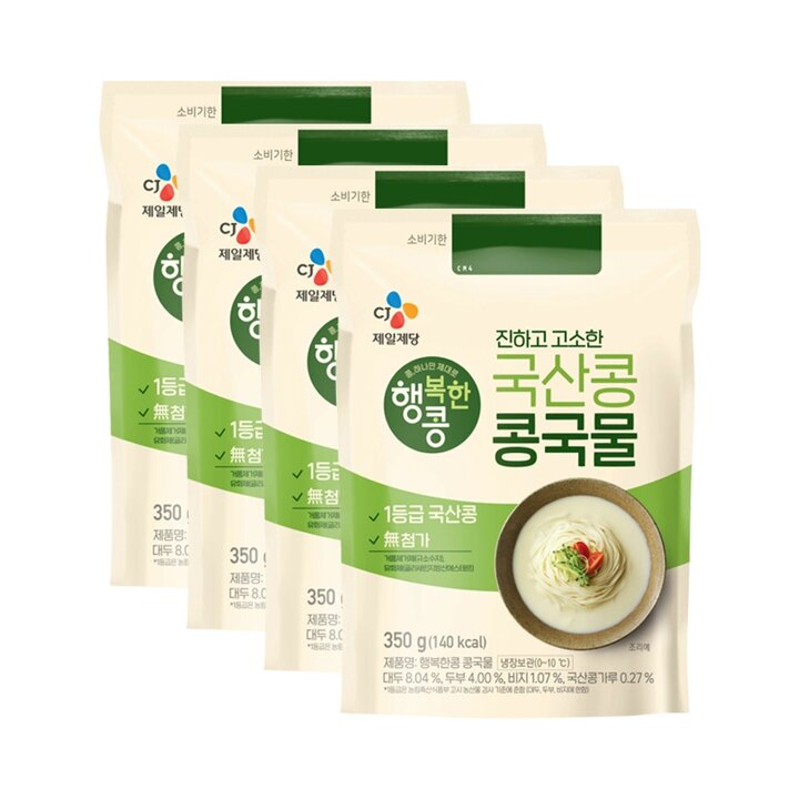 CJ제일제당 행복한콩 콩국물350g x4개