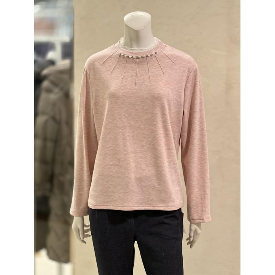 BL6132 세이브존01 레이어드 배색 기모 블라우스(2color) BL6132 (44962698)
