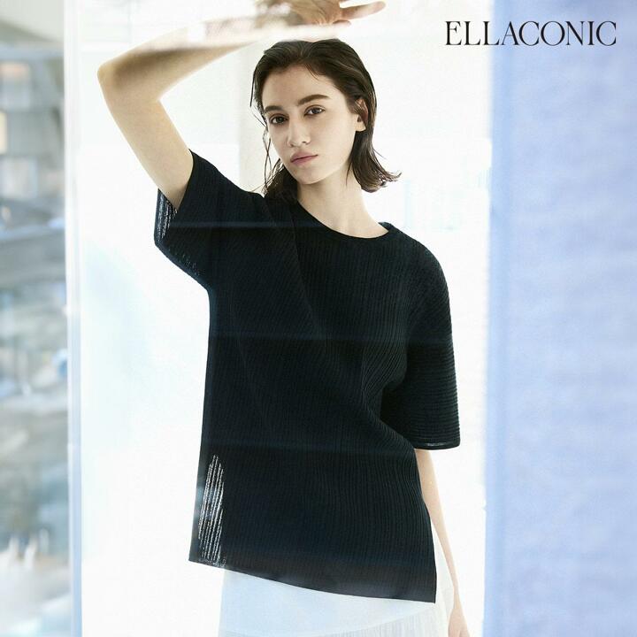 [런칭가 79,000원→2만원 ↓] 엘라코닉 썸머 코튼 플리츠 풀오버 (26SS) 